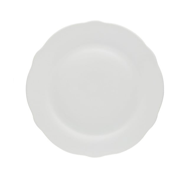 Biely tanier z porcelánu Price & Kensington, Ø 19,5 cm
