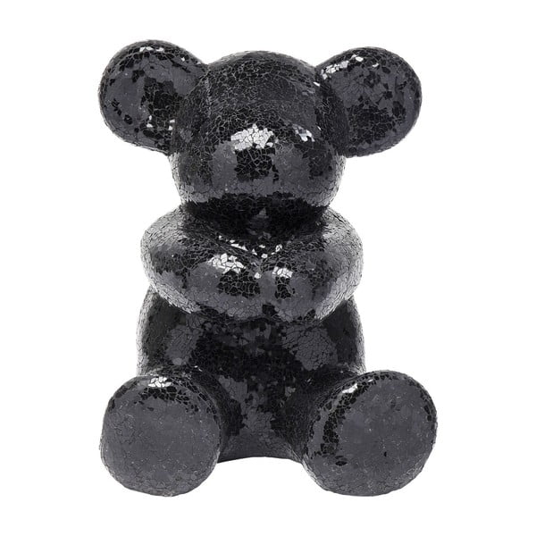 Čierna dekoratívna soška medvedíka Kare Design Teddy Bear Hug