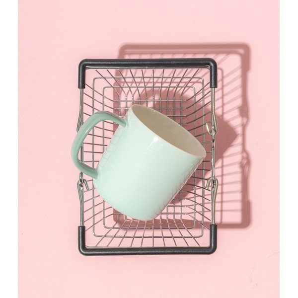 Modrý hrnček z kostného porcelánu 370 ml Mae – ONA-image-1