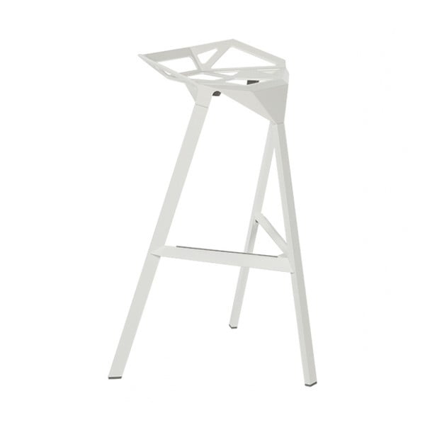 Biela barová stolička Magis One, výška 84 cm
