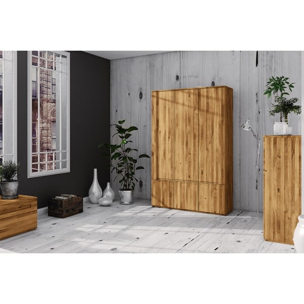 Šatníková skriňa z dubového dreva 135x206 cm Vento 3 - The Beds-image-3