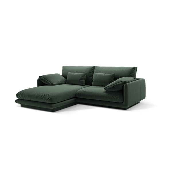 Tmavozelená rohová pohovka (ľavý roh) Torino – Micadoni Home-image-1