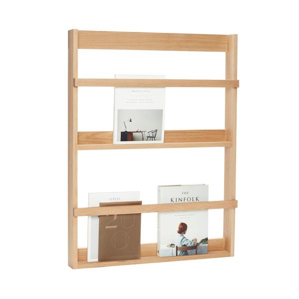Poschodová/na obrázky polica z dubového dreva v prírodnej farbe 74 cm Display – Hübsch-image-2