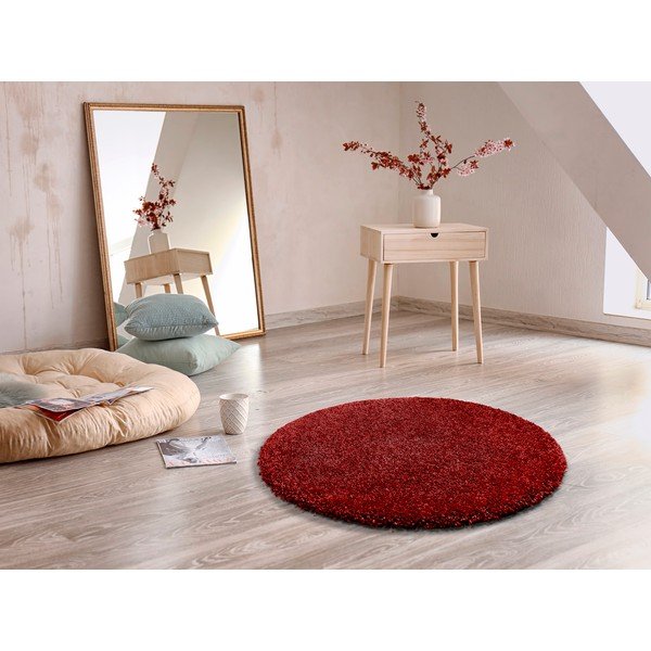 Červený koberec Universal Aqua Liso, ø 100 cm-image-1