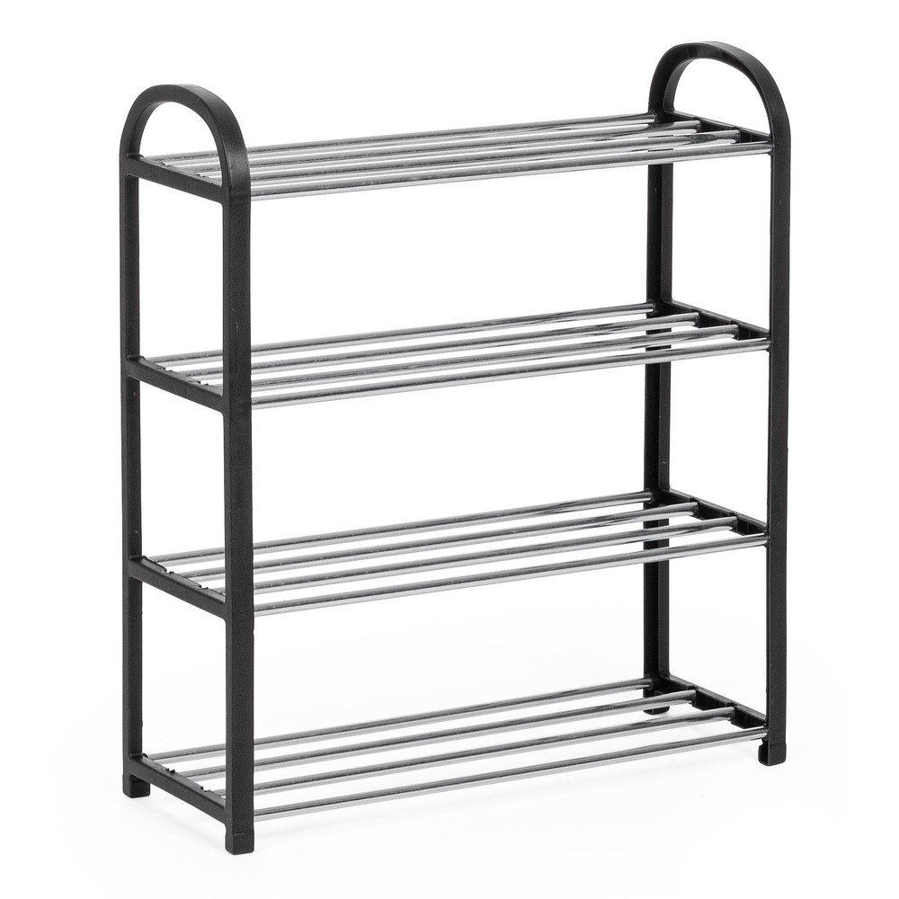E-shop Čierny plastový stojan na topánky 50,5x57x19 cm Hallfrid – Yes Everyday