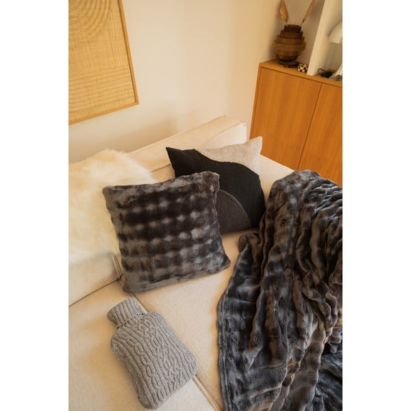 Sivá deka z mikroplyšu 150x200 cm Wave – Tiseco Home Studio-image-1