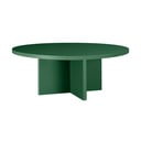 Tmavozelený okrúhly konferenčný stolík ø 100 cm Pausa – Really Nice Things