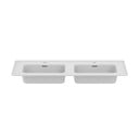 Biele keramické dvojumývadlo 124x46 cm Strada II – Ideal Standard