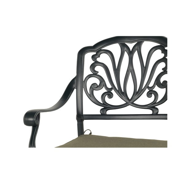 Kovová záhradná lavica v bronzovej farbe Amalfi – Hartman-image-2