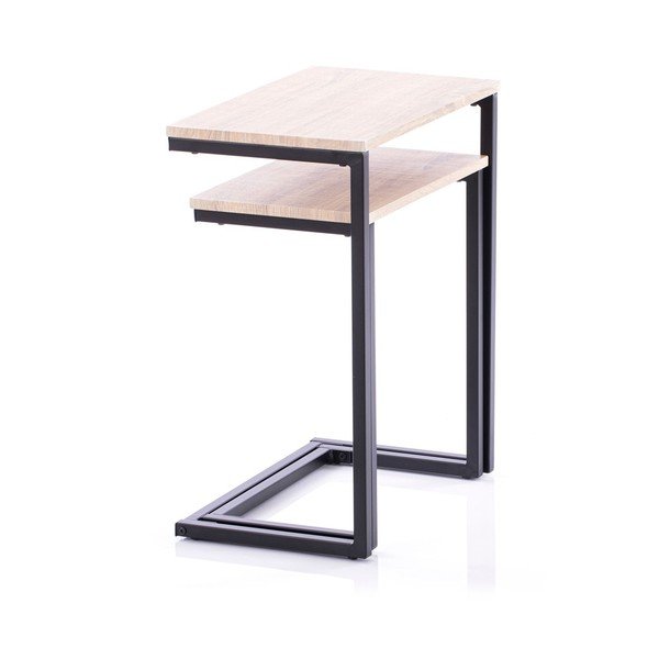 Odkladacie stolíky v súprave 2 ks s doskou v dubovom dekore 30x48 cm Jalt – Homede-image-4