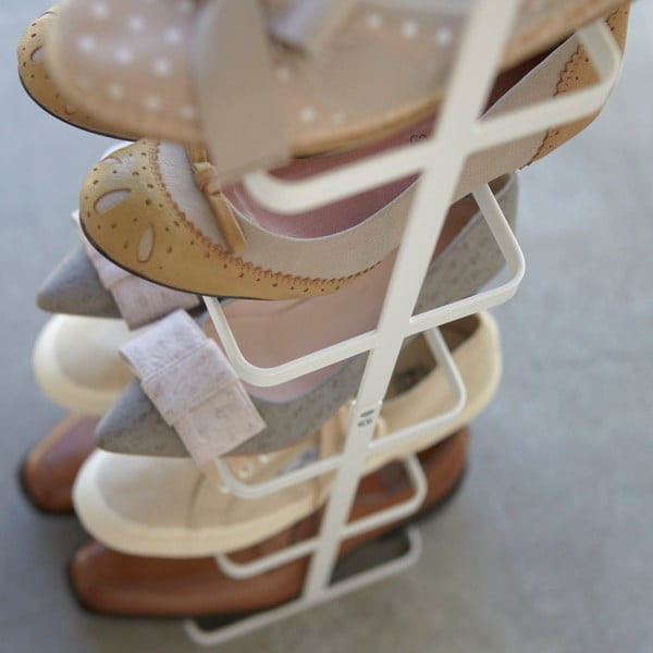 Biely kovový stojan na topánky Tower Shoe Rack – YAMAZAKI-image-1