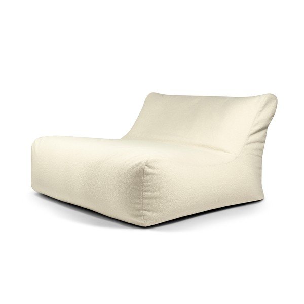 Krémový sedací vak z textílie buklé Sofa Lounge – SLOWDOWN