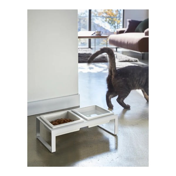 Súprava misky a boxu na granule pre domáceho maznáčika Tower – YAMAZAKI-image-2