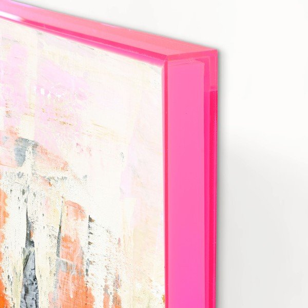 Tlačené/s ručne maľovanými prvkami obrazy v súprave 2 ks s rámom/na plátne 41,5x41,5 cm New Age Pink – Malerifabrikken-image-2