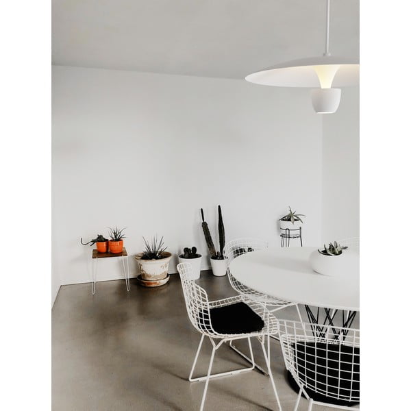 Biele závesné svietidlo SULION Poppins, výška 150 cm-image-1