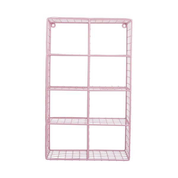 Svetloružová poschodová oceľová polica 30 cm Reja – PT LIVING