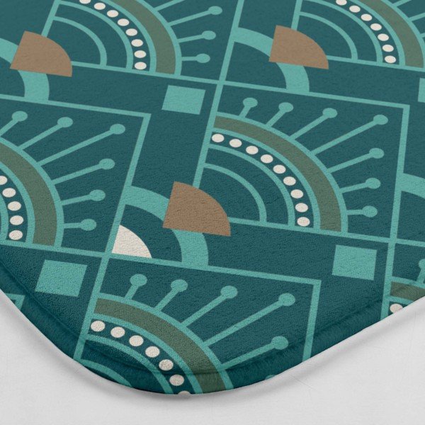 WC kúpeľňová predložka v petrolejovej farbe 45x45 cm Imperia – douceur d'intérieur-image-2