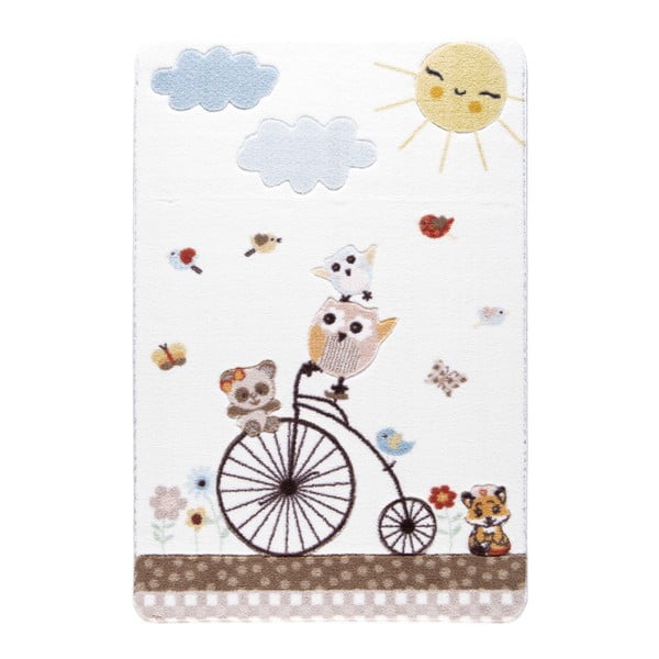 Detský biely koberec Confetti Sunny Day, 100 × 150 cm