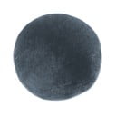 Tmavomodrý dekoratívny vankúš z mikrovlákna Tiseco Home Studio Marshmallow, ø 40 cm