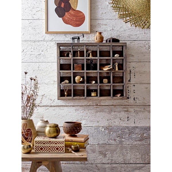 Hnedý dekoratívny drevený úložný box 6,5x4,5x4 cm Cemile – Bloomingville-image-3