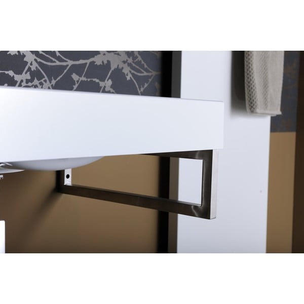 Oceľová podpera pracovnej dosky v striebornej farbe 49x4 cm – Sapho-image-1