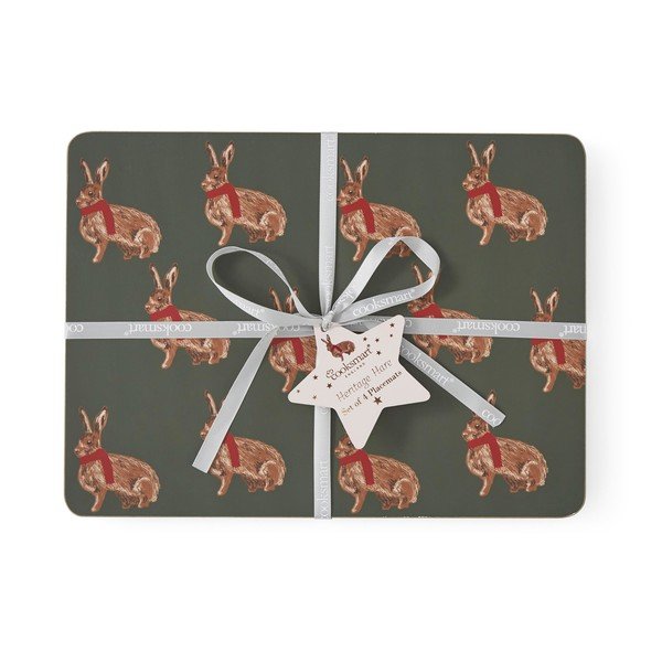 Korkové prestieranie 4 ks 21,5x29 cm Heritage Hare – Cooksmart ®
