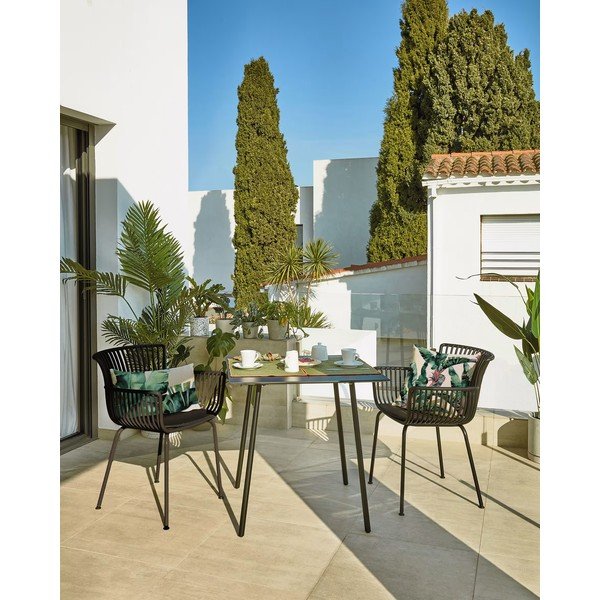 Čierny stôl Kave Home Ulrich, 75 x 75 cm-image-3