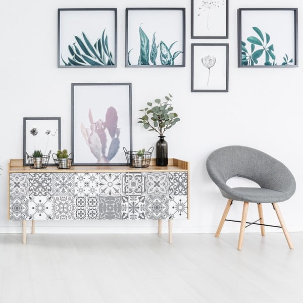 Sada 24 samolepiek na nábytok Ambiance Tiles Stickers For Furniture Cerena, 20 × 20 cm