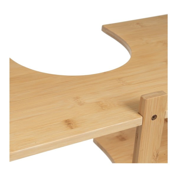 Bambusová skrinka pod umývadlo v prírodnej farbe 60x60 cm – Casa Selección-image-3