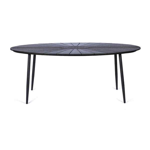 Súprava 4 ratanových jedálenských stoličiek Sofia a čierneho stola Marienlist - Bonami Essentials-image-1