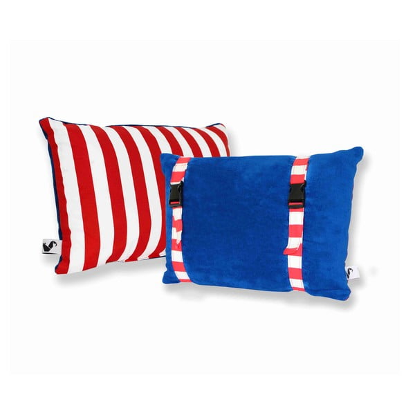 Vodeodolný, obojstranný vankúšik Dream Pillow Atlantic Red Stripes