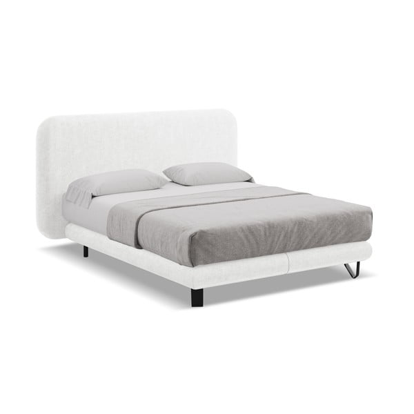 Biela boxspring posteľ 180x200 cm Ilima – Makamii-image-1