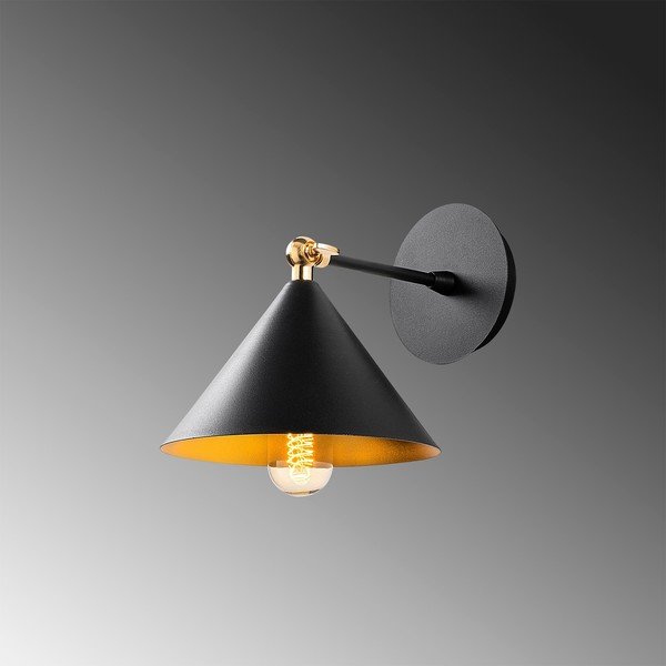 Čierne nástenné svietidlo Berceste – Opviq lights-image-3