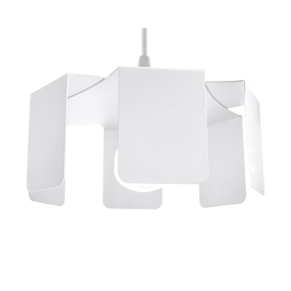 Biele závesné svietidlo s kovovým tienidlom ø 24 cm Rossario – Sollux-image-2