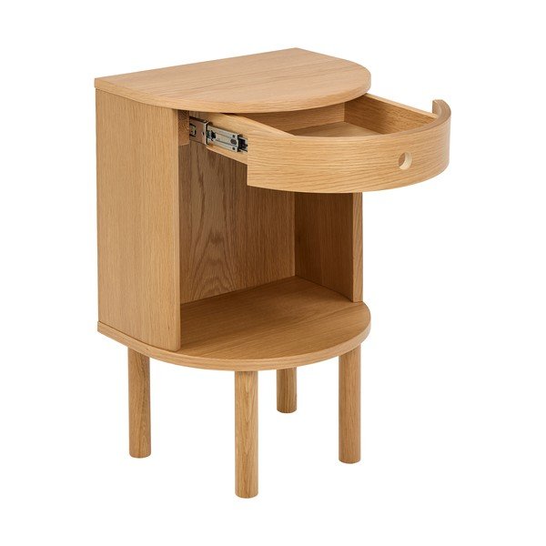 Nočný stolík v dekore duba v svetloprírodnej farbe Paron – Actona-image-3