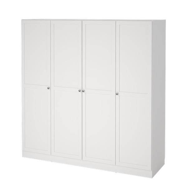 Biela šatníková skriňa 195,5x200 cm Billund – Tvilum-image-4