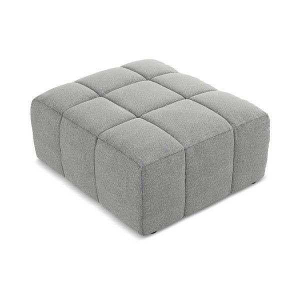 Sivá podnožka z textílie buklé Aloha – Makamii-image-2