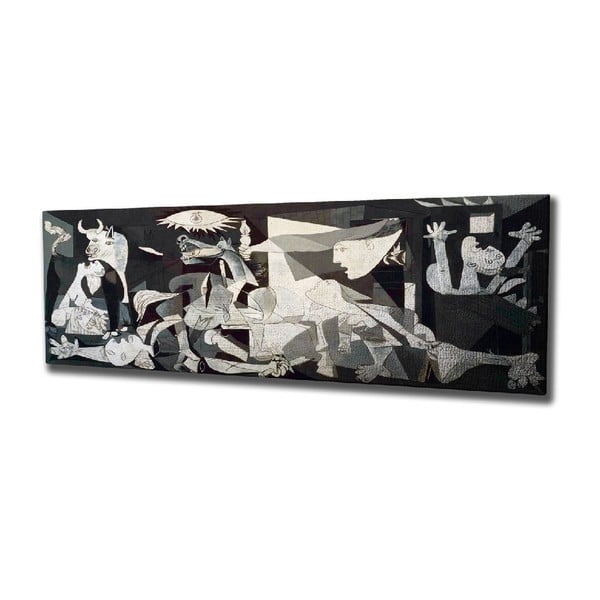 Nástenná reprodukcia na plátne Pablo Picasso Guernica, 80 × 30 cm