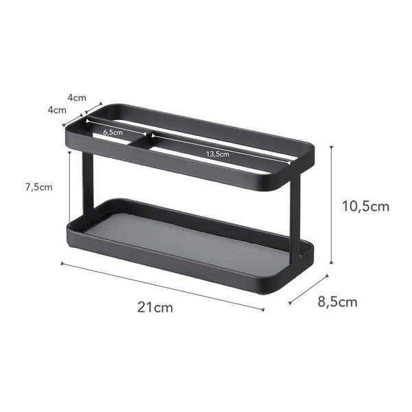 Čierny multifunkčný stojan YAMAZAKI Tower Rack-image-3