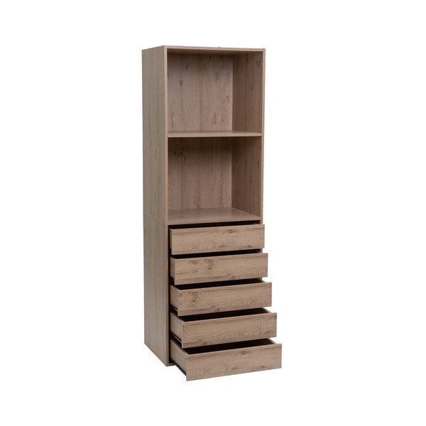 Otvorená modulárna skriňa v dekore duba v prírodnej farbe 60x180x45 cm Modular – Casa Selección-image-1