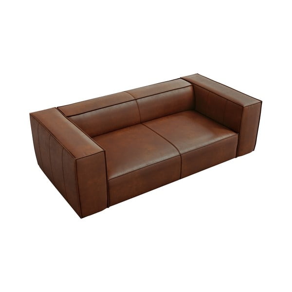 Koňakovohnedá kožená pohovka 212 cm Madame - Windsor & Co Sofas-image-3
