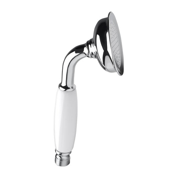 Mosadzná sprchová hlavica v lesklo striebornej farbe ø 7 cm Epoca – Sapho