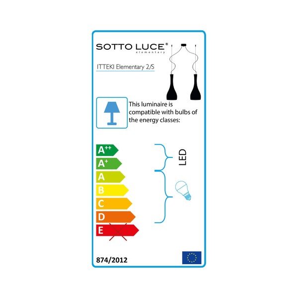 Biele závesné svietidlo s 2 tienidlami Sotto Luce ITTEKI-image-4