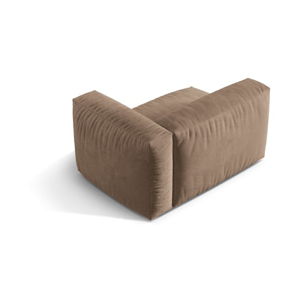 Svetlohnedý zamatový modul pohovky (pravý roh) Martina – Micadoni -image-2