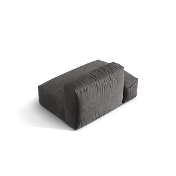 Sivý zamatový modul pohovky (ľavý roh) Martina – Micadoni -image-2