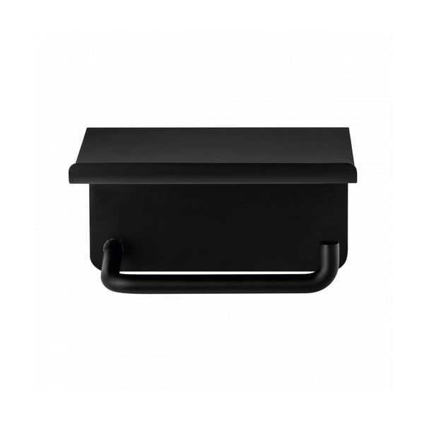 Čierny nástenný držiak na toaletný papier z nehrdzavejúcej ocele Modo – Blomus-image-1