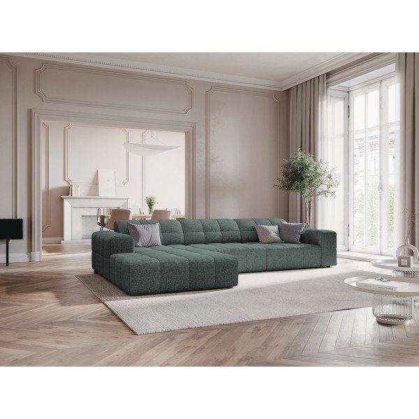 Tyrkysová rohová pohovka (ľavý roh) Chicago – Cosmopolitan Design-image-1