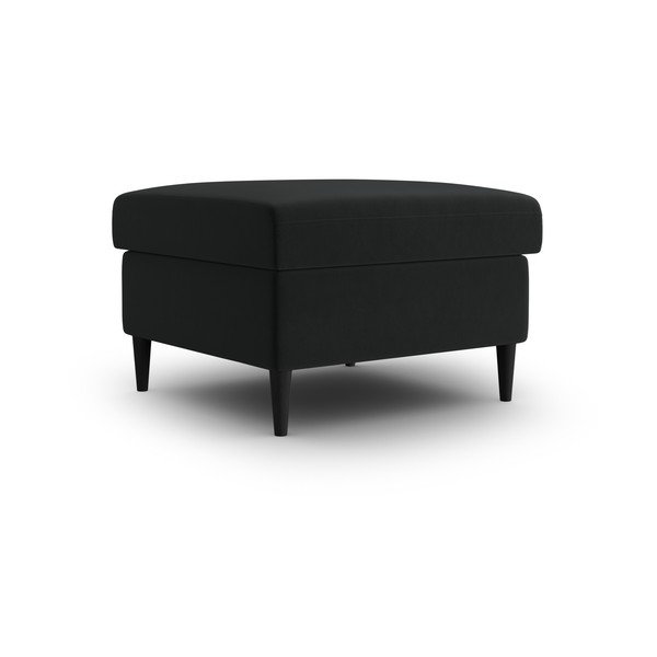 Čierna zamatová podnožka Kyoto – Cosmopolitan Design-image-1