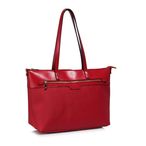 Červená kabelka L&S Bags Grab