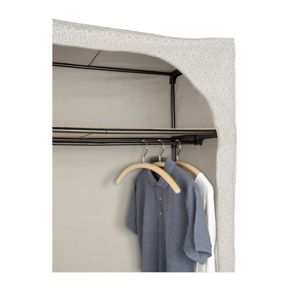 Béžová látková šatníková skriňa 90x160 cm Balance – Wenko-image-1